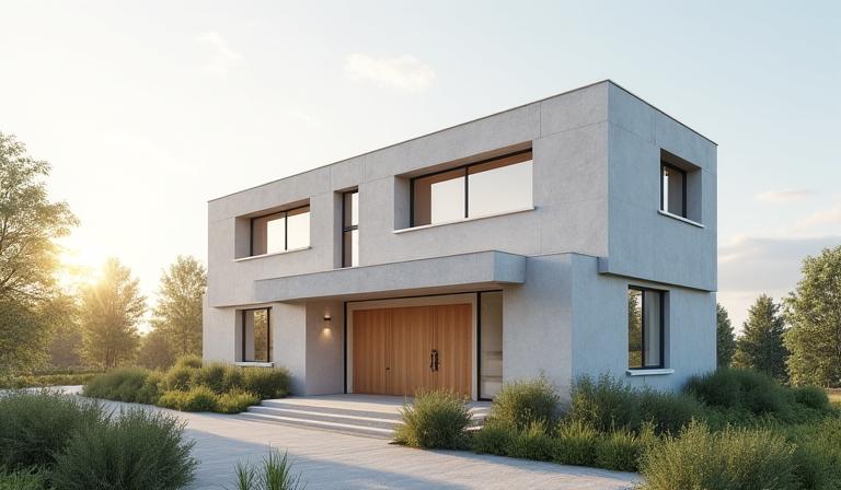 Passive house ultra-low energy building construction in Edinburgh