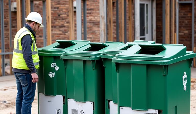 Smart waste management in green construction projects